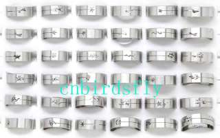   jewelry lots mixed bulks 100pcs beautiful stainless 316L steel rings