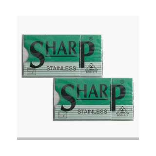  Sharp Stainless Double Edge Razor Blades   10 Ct Beauty