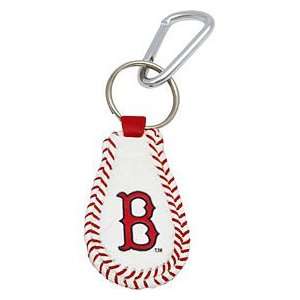  Red Sox Keychain   Classic Baseball Pigskin Leather Carabiner Clip 