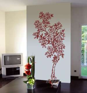 BIG CHERRY TREE   Vinyl Wall Art Decals Huge size stick  