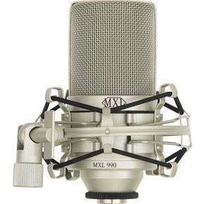 MXL 990 Studio Condenser Microphone with Shock Mount  