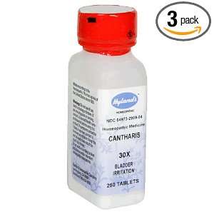  Hylands Cantharis, 30X, Tablets, 250 tablets (Pack of 3 