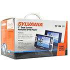 sylvania 7 dual screen portable dvd player as is returns