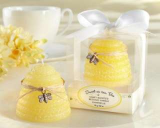 48   Sweet As Can Bee Honey Scented Beehive Candle Baby Shower Favor 