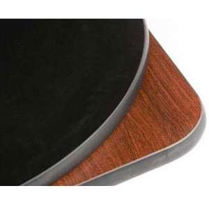   Table Top Mahogany/Black Melamine Over Particle Board Black Edge