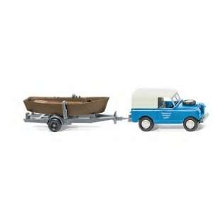  Wiking 08943834 Land Rover with Rowing Boat Toys & Games