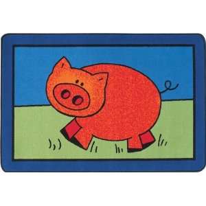  Playful Pig Accent Rug Rectangle 28 x 4