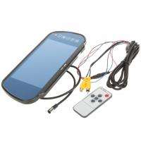 Universal 7 TFT LCD Rearview Mirror Monitor with Remote Controller 