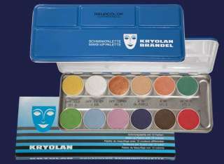   Aquacolor Interferenz 12 Color Palette Theatrical Makeup 1144  