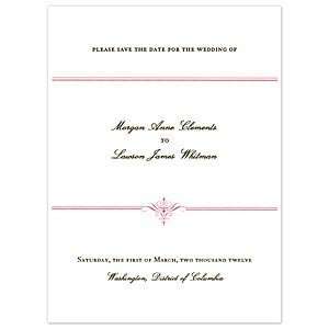   Striped Save the Date Wedding Invitations