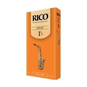  Rico Alto Saxophone Reeds Strength 1.5 Box Of 25 