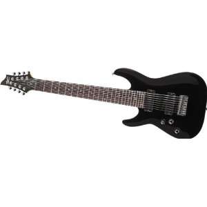 Schecter 2019 8 Strings Electric Guitar, Gloss Black 