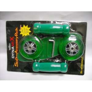  Razor grip & wheel set Green