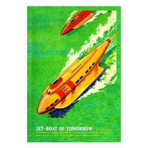    Jet Boat of Tomorrow by James B. Settles, 24x32