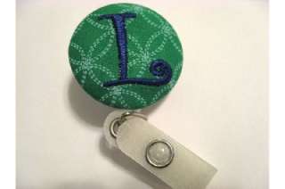 PERSONALIZED MONOGRAMMED RETRACTABLE ID NAME BADGES  