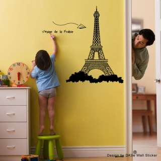 Eiffel Tower Wall sticker/door/window Art vinyl Decor mural  