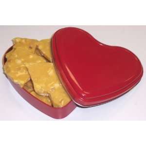 Scotts Cakes Macadamia Nut Brittle in a Heart Shape Tin  