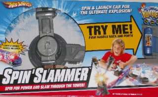   Wheels Spin Slammer Race Car Launch Ramp Blast Set 027084549492  
