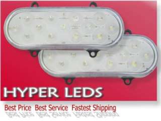ONE PAIR of RED 13 LED RV Dome or Trailer LIGHTS 12Vdc  