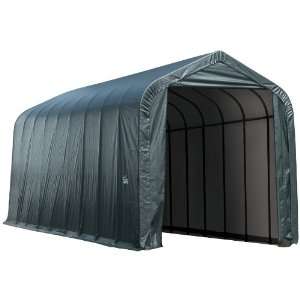  ShelterLogic 95844 Green 14x40x16 Peak Style Shelter 