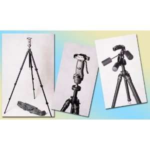   Black Tripod with Grip Action and 3 way P/T Heads