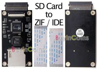 SD Card to 1.8 CE ZIF 50Pin IDE HDD Adapter Converter  