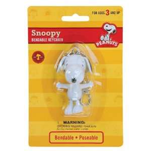  Snoopy 3 Bendable Keychain Case Pack 12 Arts, Crafts 