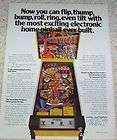 1978 ad Mattel Las Vegas Pinball game machine PRINT AD
