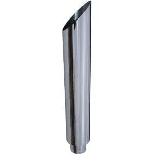   Cut 36 Mirror Polished T304 Stainless Steel 5 Inlet Exhaust Stack