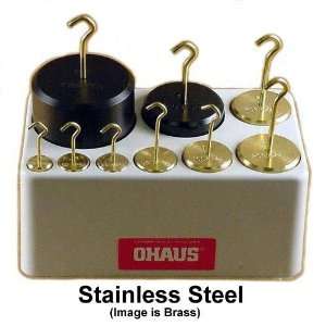   Open Block Stainless Steel Hooked Weight Set Industrial & Scientific