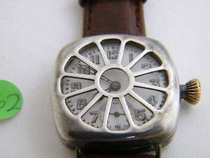 Vintage Waltham Double Sunk Trench Watch w/ Guard  