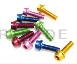 NEW Water Bottle Cage bolts screws M5x15mm Gold 4pcs  