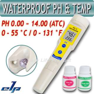 Waterproof Digital pH Meter Tester Thermometer °C/°F  