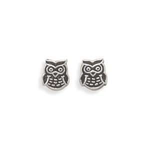   Sterling Silver Owl Stud Earrings Are Adorable and Charming Jewelry