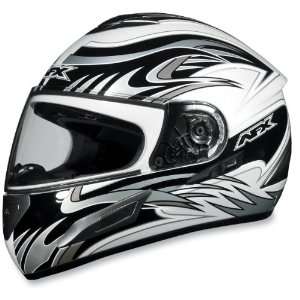  AFX FX 100 Sun Shield Helmet, Pearl White Multi, Size XS 