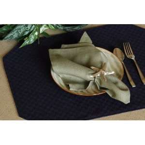  Table Linens 2111 C01 15x19 Wicker Reversible Rectangle Placemat 