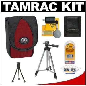  Tamrac 5686 Ultra Compact Camera Bag (Red) with Tripod 