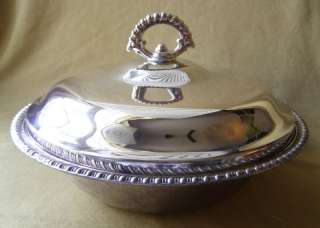 VNTG. WM ROGERS SILVERPLATE COVERED SERVING BOWL #862  