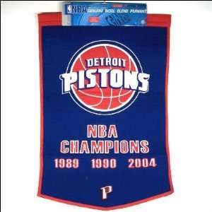  DETROIT PISTONS NBA BASKETBALL CHAMPS WOOL BANNER Sports 