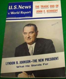 US NEWS & WORLD REPORT DEC 2, 1963 JOHN F. KENNEDY  