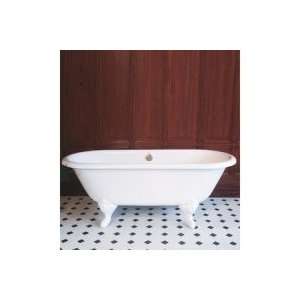 Herbeau EUGENIE BATHTUB Fiberglass with White Feet Right Drain R070402