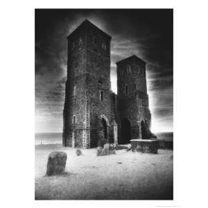Reculver Towers and Roman Fort, Kent, England Giclee Poster Print by 