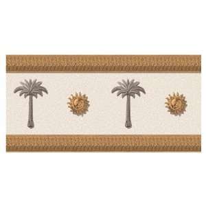   roth Shimmer Palm Trees On Wallpaper Border LW1341379