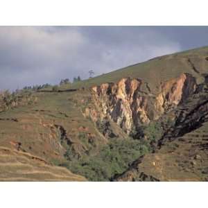 Severe Erosion Following Tropical Forest Removal, Madagascar, Africa 
