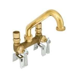   Brass Laundry Faucet Tray Mount Double Handle KF1885