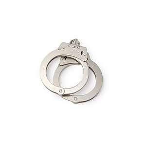   Adult Silver Handcuffs with 2 Deluxe Keys and Ring   Easy Unlock Cuffs