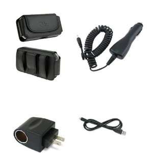  Charger+Leather Case Holster+USB Data Cable+AC DC Adapter Converter 