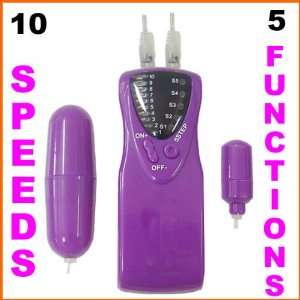  Dual Bullet Vibrators 10 Speed Purple Health & Personal 