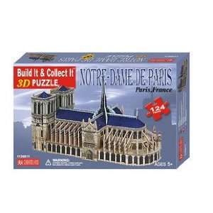  Notre dame De Paris 3d Puzzle 124pc Toys & Games