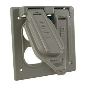  Hubbell 5096 0 Two Gang Weatherproof Box Mount Cover   (2 